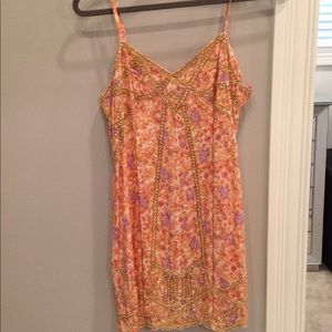 Free people floral beaded dress